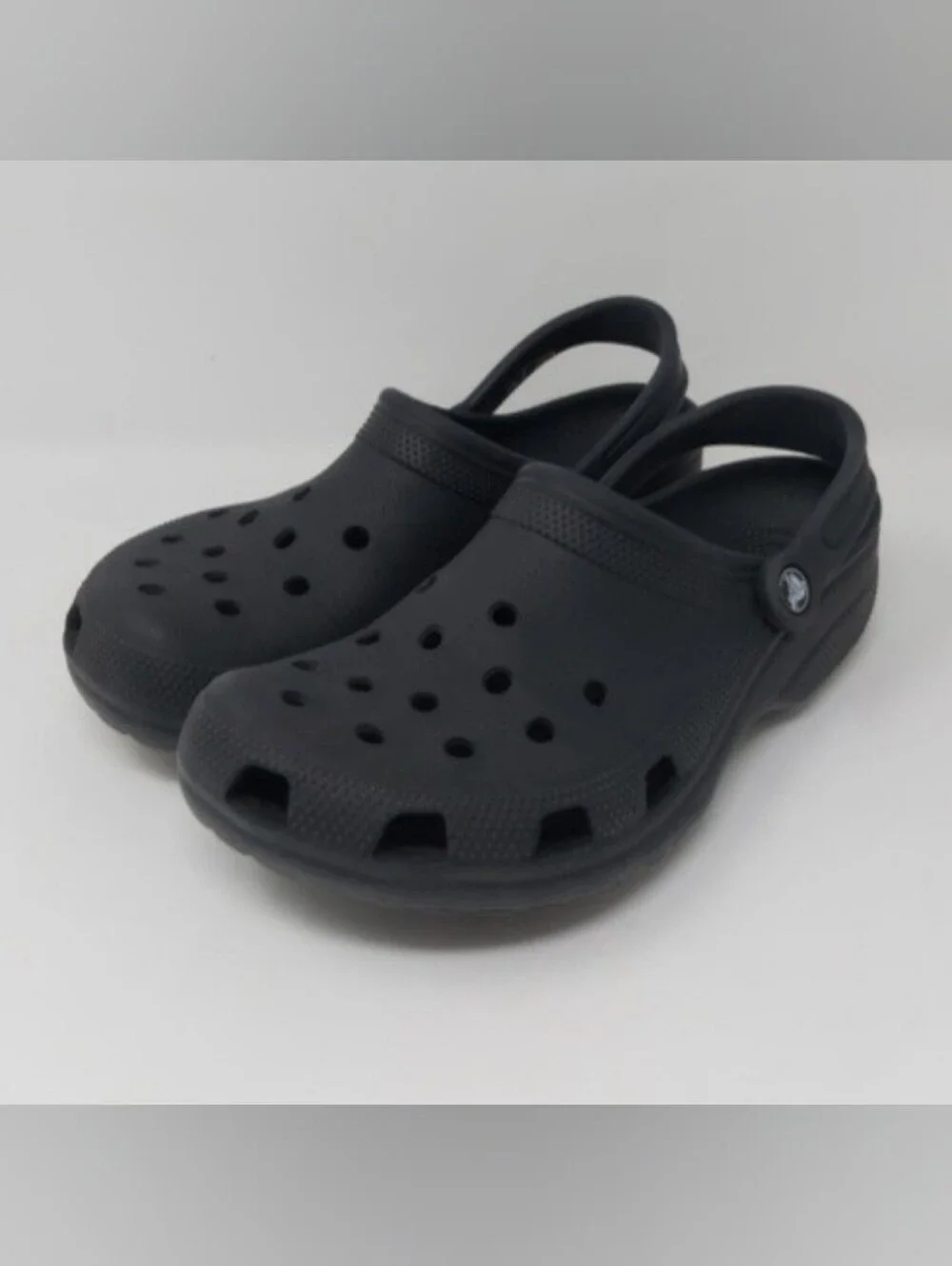 Crocs Clogs Classic Boys Black Slip-On Shoes Size 5